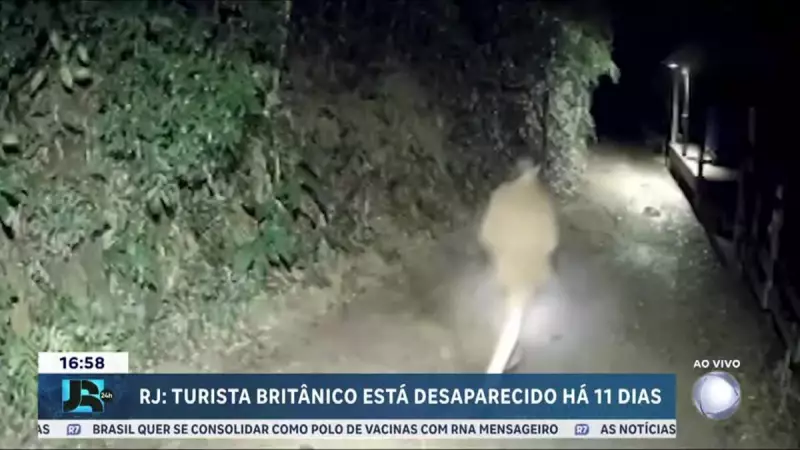Novo vídeo revela turista britânico desaparecido correndo em estrada no RJ