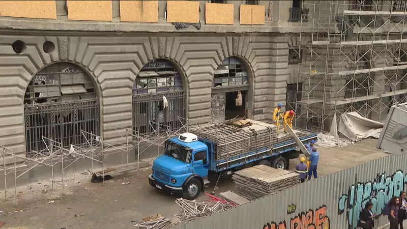 Obra de restauração da Estação Leopoldina é interrompida no Rio de Janeiro