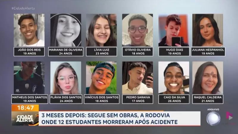 Obra em ponte começa, mas trecho de acidente com 12 estudantes mortos segue sem reparo