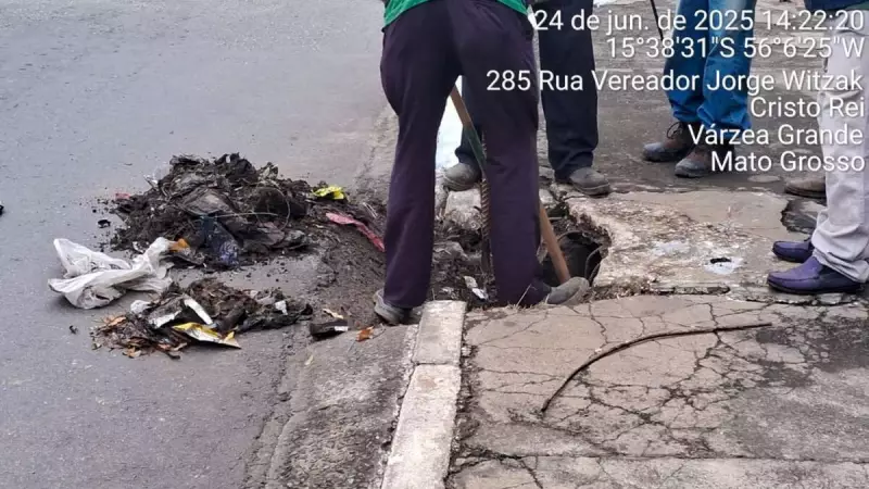 Obras encerra semana com ações em diversos bairros de Várzea Grande — confira os destaques