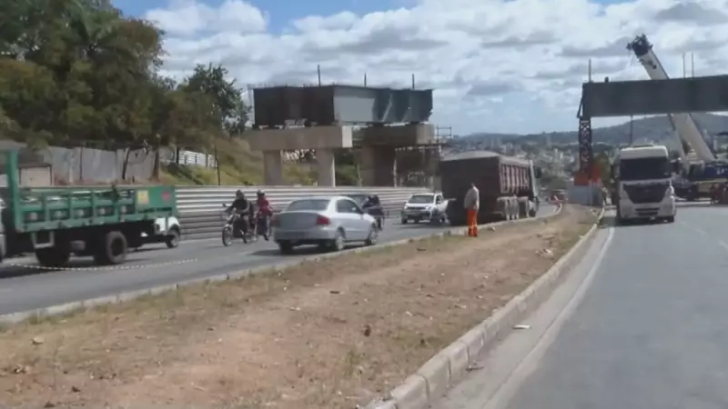 Obras no viaduto da Avenida Cristiano Machado causam transtornos no trânsito de Belo Horizonte