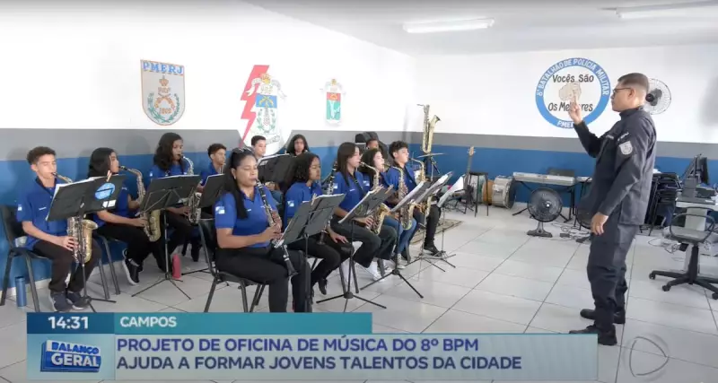 Oficina de Música do 8º BPM de Campos forma jovens talentos e transforma vidas