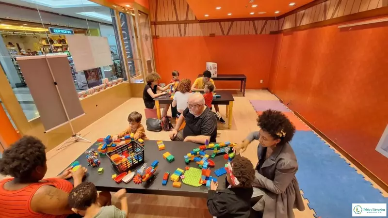 Oficinas infantis gratuitas encantam famílias no Pátio Limeira Shopping