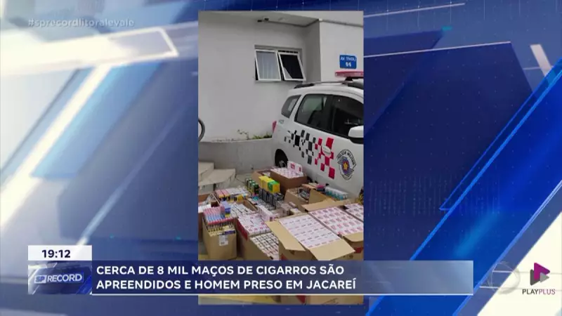 Operação apreende 8 mil maços de cigarros contrabandeados em Jacareí, SP