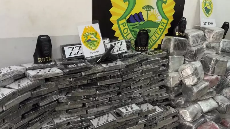 Operação apreende carga de cocaína avaliada em R$ 60 milhões em Curitiba