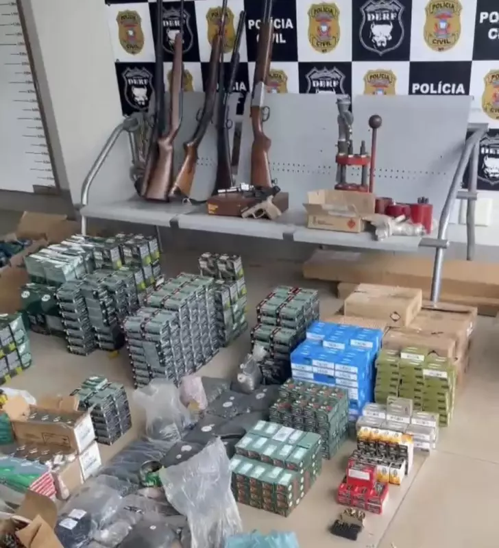 Operação apreende mais de 40 mil munições e prende seis por tráfico de armas em MT