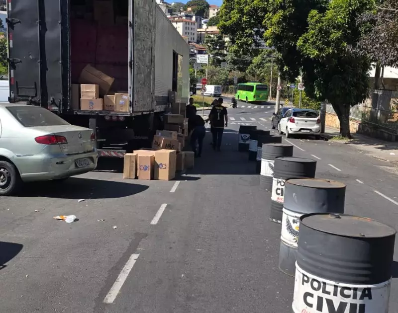 Operação apreende quase 400 mil maços de cigarros contrabandeados em Curvelo, MG