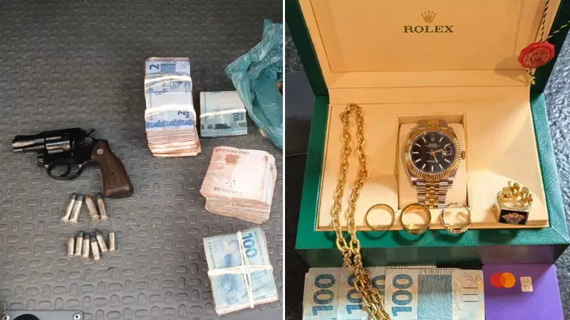 Operação contra agiotagem prende 16 suspeitos e apreende relógio de luxo e R$ 150 mil em SP e MG