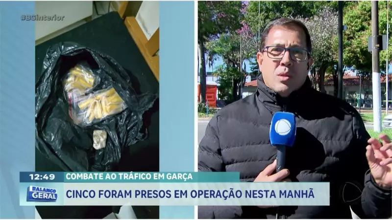 Operação contra o tráfico em Garça prende cinco suspeitos nesta manhã