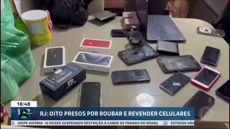 Operação contra roubo de celulares prende oito suspeitos no Rio de Janeiro