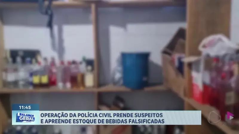 Operação da Polícia Civil apreende bebidas falsificadas e prende suspeitos na Baixada Santista