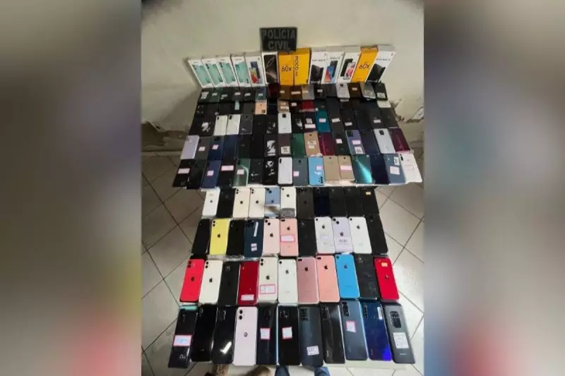 Operação da Polícia Civil apreende mais de 200 celulares sem nota fiscal na Bahia
