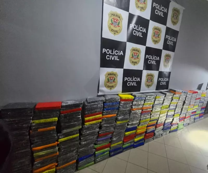Operação da Polícia Civil apreende meia tonelada de cocaína em Mogi das Cruzes