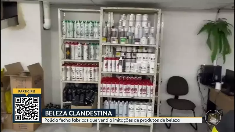Operação da polícia fecha fábricas de produtos de beleza falsificados na Baixada Fluminense