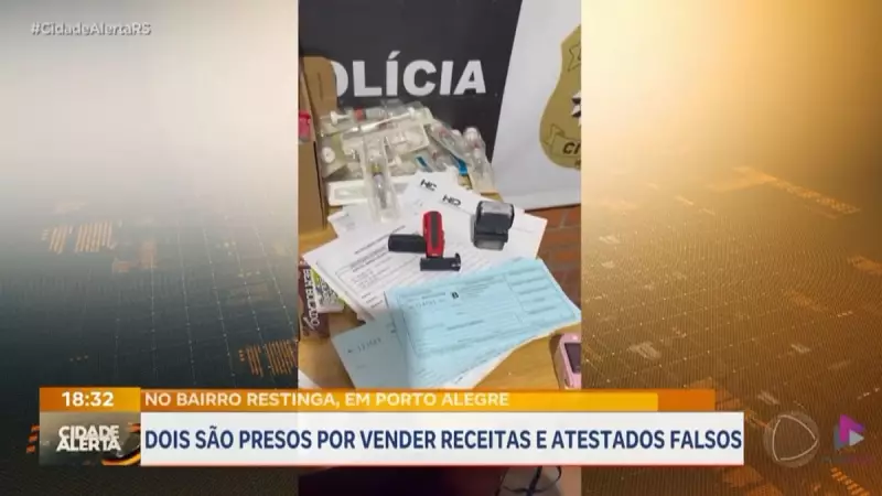 Operação em Porto Alegre desmantela esquema de falsificação de receitas e apreende arsenal