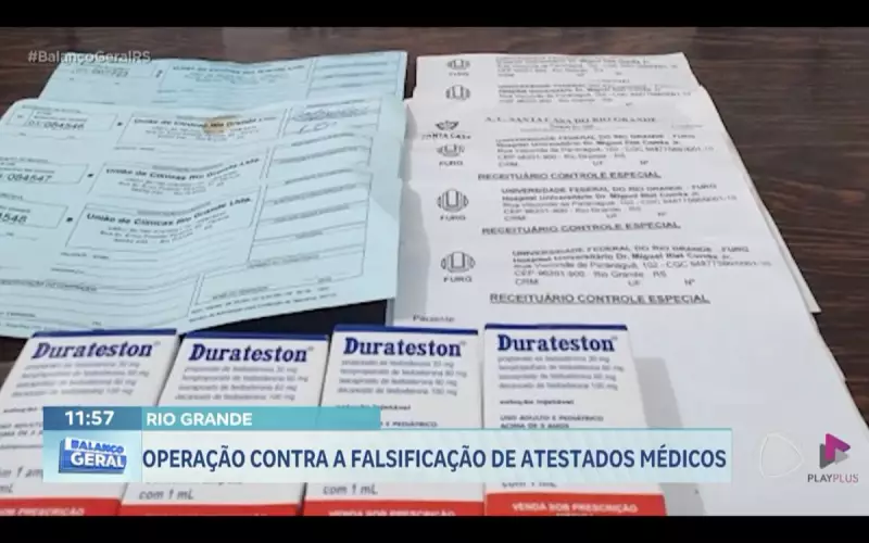 Operação policial desmantela esquema de falsificação de atestados médicos no RS
