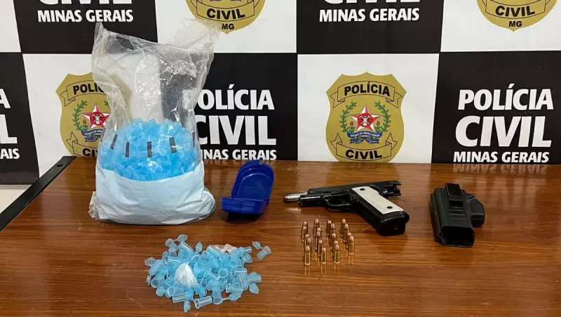 Operação policial em Itanhomi termina com prisões e apreensão de armas e drogas