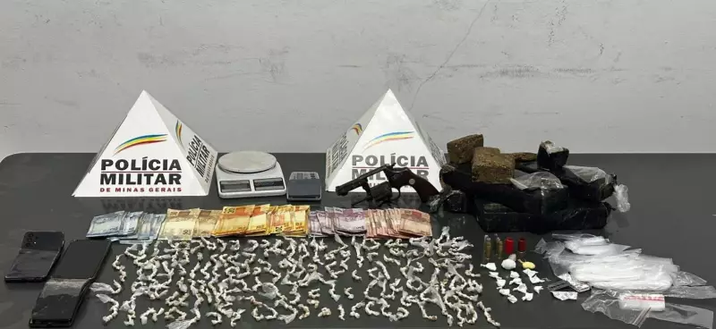 Operação policial em Papagaios termina com foragido morto, prisões e apreensão de drogas
