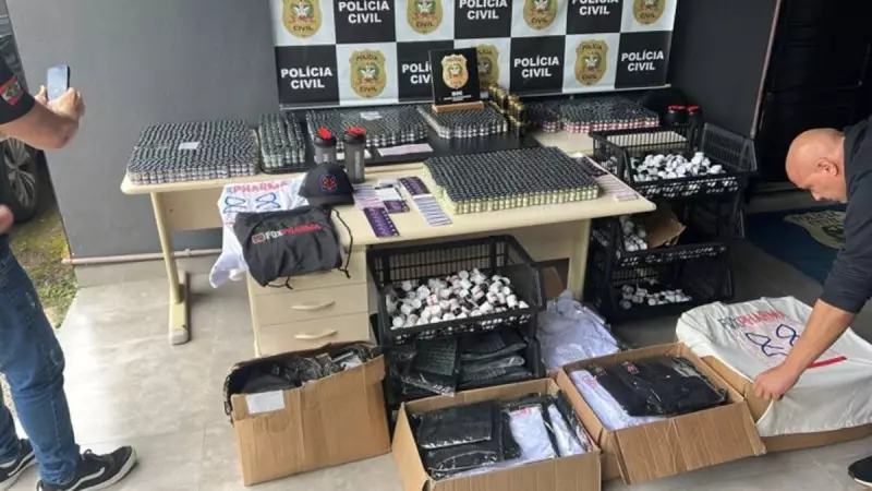 Operação prende quatro por produção e venda clandestina de anabolizantes em SC e SP
