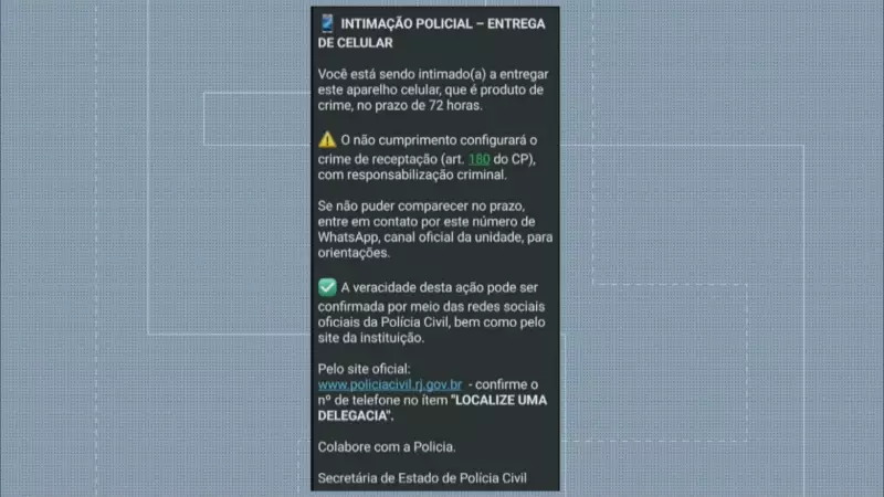 Operação Rastreio mira receptadores de celulares roubados no Rio de Janeiro