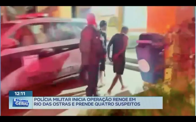Operação Renoe: PM prende quatro suspeitos em Rio das Ostras, RJ