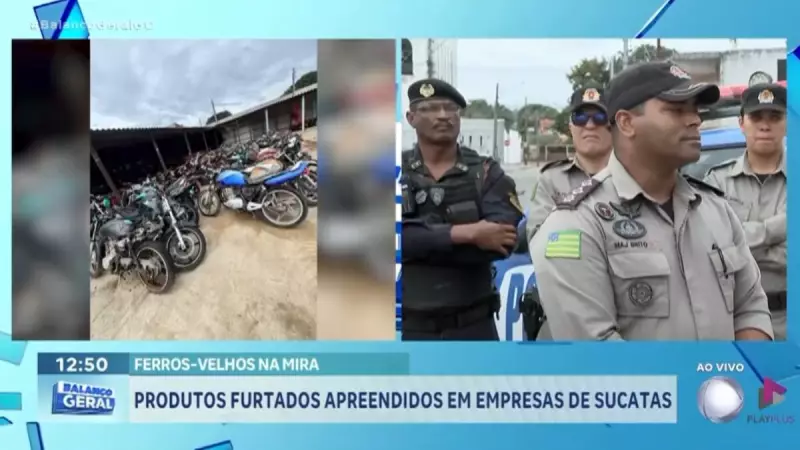Operação Sucatão: Polícia combate comércio de produtos furtados em ferros-velhos de Goiás