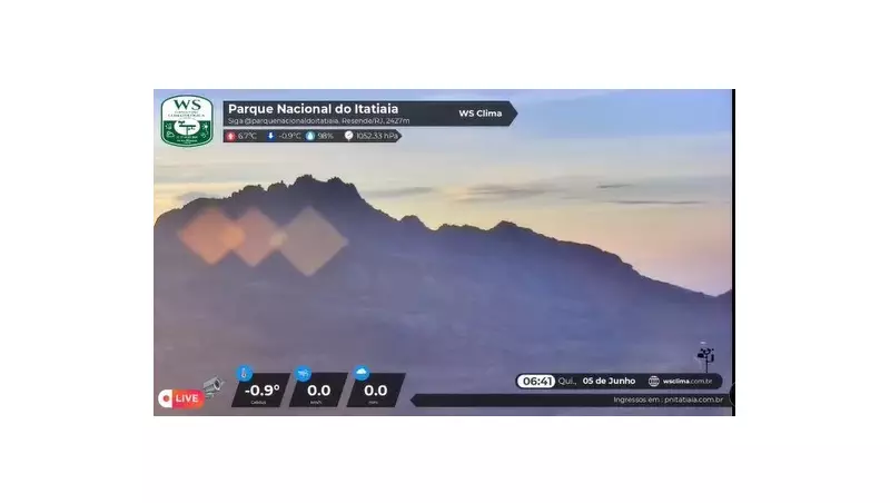 Parque Nacional do Itatiaia registra a menor temperatura do Brasil: termômetros marcaram -9°C