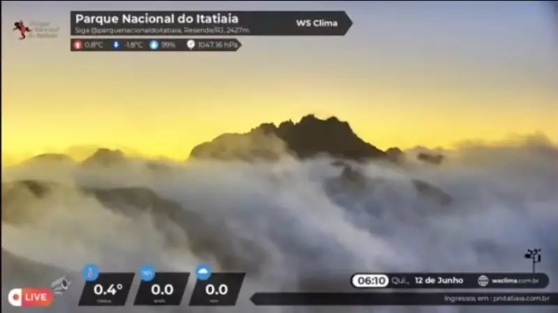 Parque Nacional do Itatiaia registra temperaturas negativas: veja imagens impressionantes