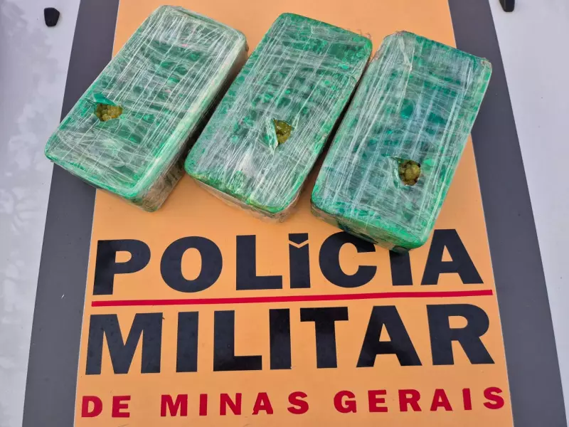 Passageiro é preso ao transportar drogas em carona por aplicativo em Abadia dos Dourados