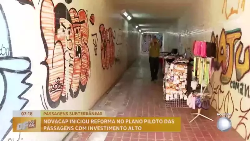 Passagens subterrâneas de Brasília passam por reforma para melhorar mobilidade urbana