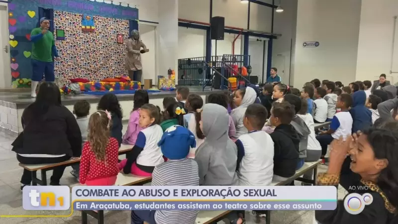 Peça teatral em Araçatuba ensina crianças a reconhecer sinais de abuso sexual nas escolas