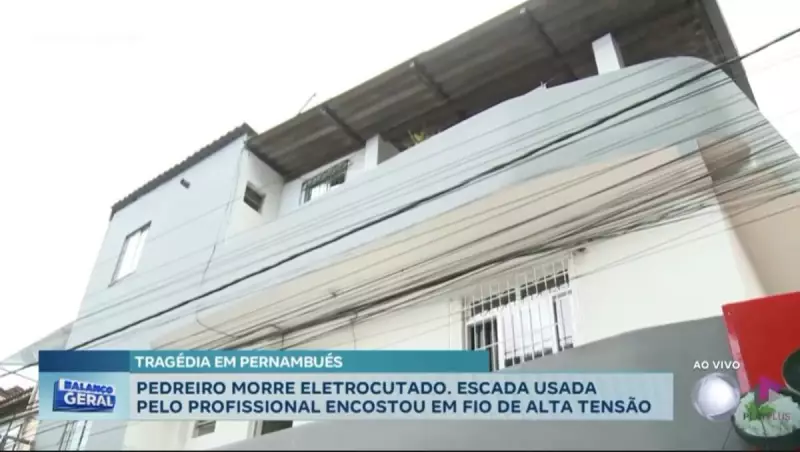 Pedreiro morre eletrocutado durante serviço em Salvador: tragédia no bairro de Pernambués
