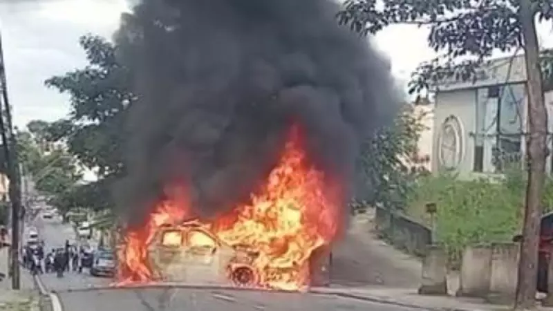 Perseguição policial termina em grave acidente em Nova Iguaçu: veja o vídeo