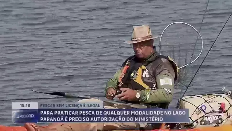 Pesca no Lago Paranoá: Autorização é obrigatória para todas as modalidades