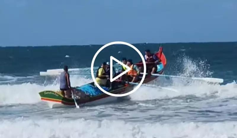 Pescadores enfrentam mar revolto em busca da tainha em Florianópolis — veja o vídeo!
