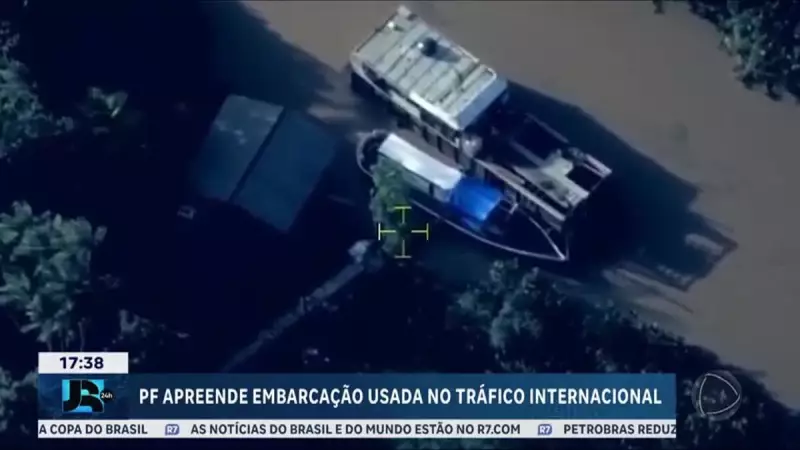 PF apreende semissubmersível usado no tráfico internacional de cocaína em operação estratégica