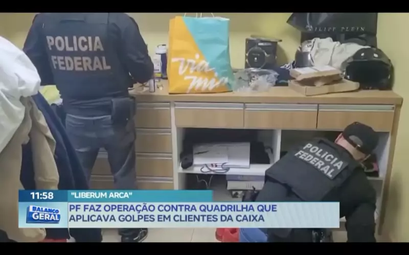 PF desmantela quadrilha que aplicava golpes em clientes da Caixa no RJ