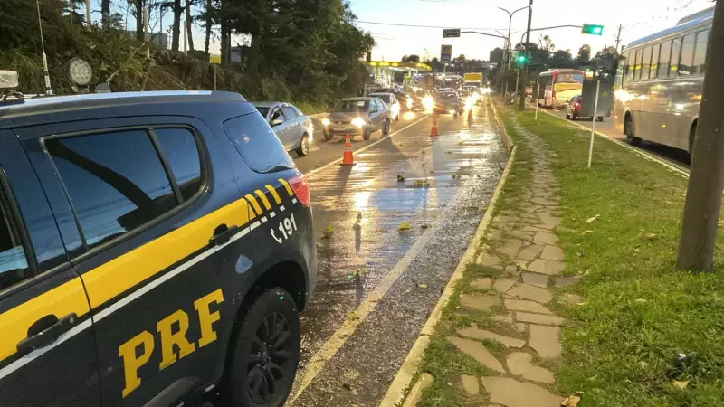 Pista congelada na Serra gaúcha provoca dois acidentes em Caxias do Sul