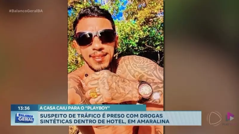 Playboy preso com drogas sintéticas em hotel de luxo no Amaralina, Salvador