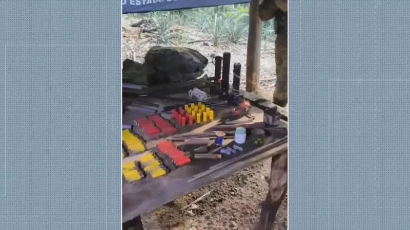 PM apreende arsenal em cabana de caçador ilegal dentro de Parque Estadual no RJ