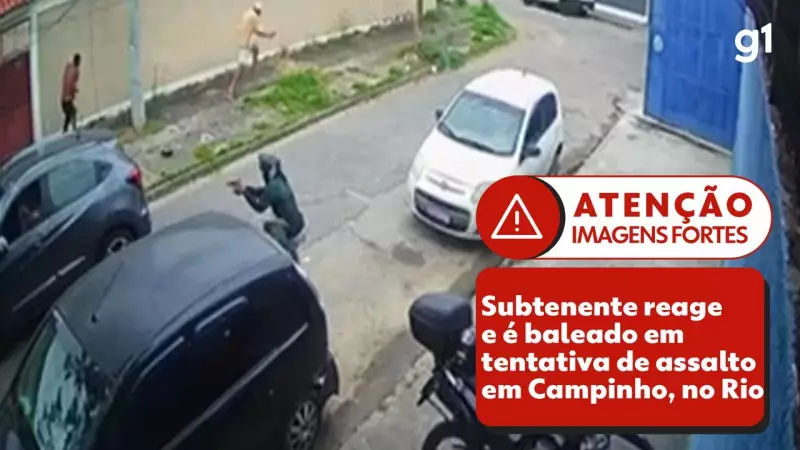 PM da reserva é baleado durante assalto no Rio de Janeiro e reage com coragem — veja o vídeo