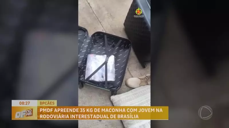 Polícia apreende 35 kg de maconha em mala na Rodoviária Interestadual de Brasília | R7 Notícias