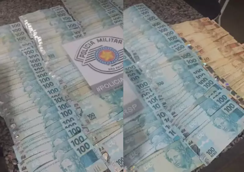 Polícia apreende R$ 14 mil em dinheiro durante abordagem em Barão de Antonina - SP