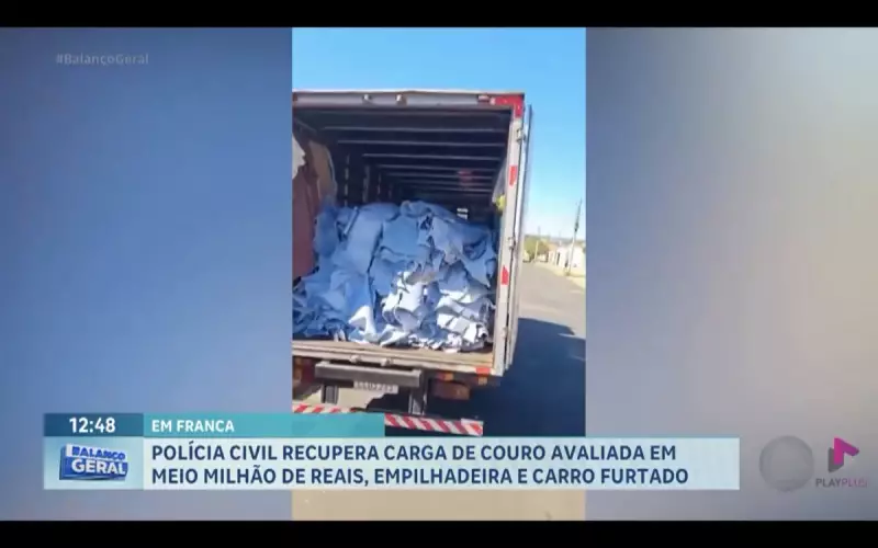 Polícia Civil recupera carga de couro avaliada em R$ 500 mil e outros itens furtados em operação no interior de SP