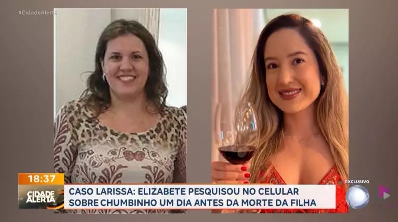 Polícia descobre que Elizabete pesquisou sobre chumbinho antes da morte da filha Larissa