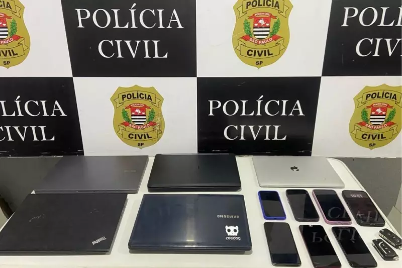 Polícia desmantela quadrilha que aplicava golpes se passando por bancos e lojas no litoral de SP