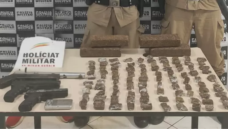 Polícia encontra arsenal de drogas e armas em casa abandonada na zona rural de São José da Safira