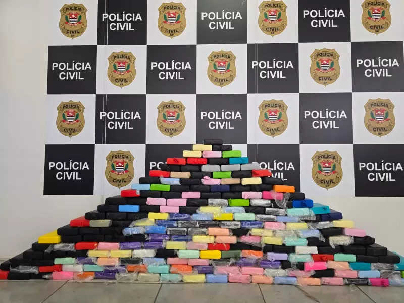 Policia faz maior apreensão de cocaína do ano em Limeira: veja o vídeo impressionante