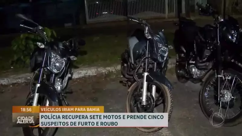 Polícia Militar prende cinco homens e recupera motos roubadas no Itapoã, DF
