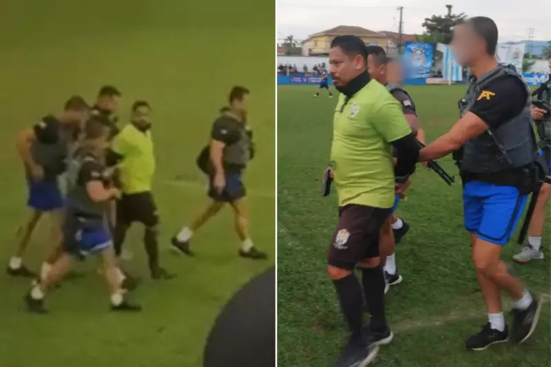 Polícia prende árbitro de futebol usando sistema de monitoramento em partida na Baixada Santista